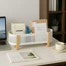 Wooden Handle Storage Basket
