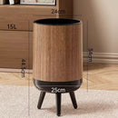 Premium Wooden Finish Trash Can