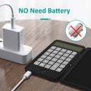 Rechargeable Calculator With Writing Pad